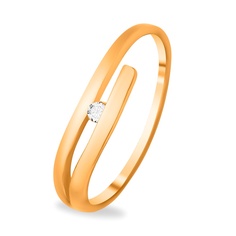 Кольцо из красного золота с бриллиантом р. 16,5 585Gold 101014884