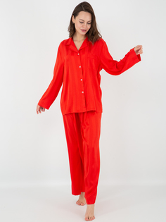 Пижама женская FAiZ 8024 красная 2XL