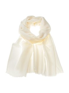 Палантин унисекс PASHMINA EMPORIUM KKS29-696 белый, 75х208 см