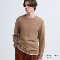 Джемпер мужской UNIQLO 460943 коричневый L
