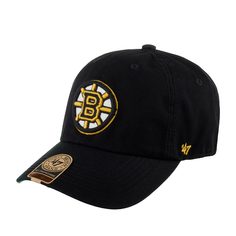 Бейсболка унисекс 47 BRAND H-FSVNF01RPF-BK Boston Bruins NHL черная, р. 57