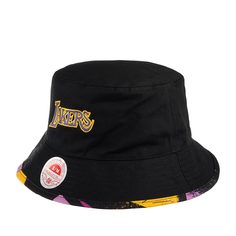 Панама унисекс MITCHELL NESS HBKB2994-LALYYPPPBLCK Los Angeles Lakers NBA черная, р. 56 Mitchell&Ness