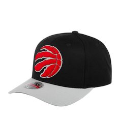 Бейсболка унисекс MITCHELL NESS 6HSSMM19493-TRABKGY Toronto Raptors NBA черная / серая Mitchell&Ness