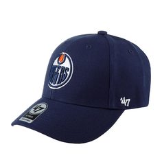 Бейсболка унисекс 47 BRAND H-MVP06WBV-LNC Edmonton Oilers NHL синяя, one size