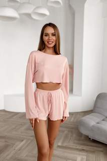 Пижама женская 1214 розовая M No Brand