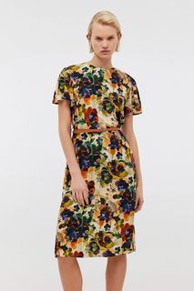 Платье женское Baon B4524011 желтое XXL