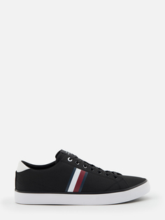 Кеды мужские Tommy Hilfiger Hi Vulc Low Stripes Mesh FM0FM04946 черные 44 EU