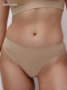Трусы женские belle you W2090025 бежевые M/L