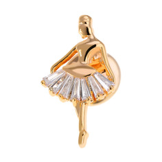Брошь из бижутерного сплава Ice&High Collection MT333172G, хрусталь