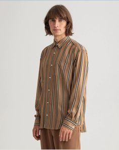 Рубашка мужская GANT 3012194 коричневая 2XL
