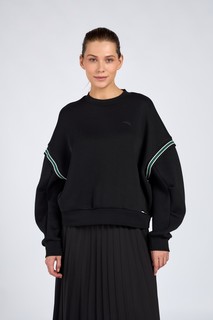 Свитшот женский Anta 862418752 ICONIC A-STRETCHY SHAPE черный XL