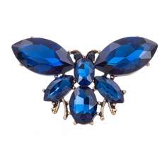 Брошь из бижутерного сплава Moon Paris ML-24.03-0421, кристаллы