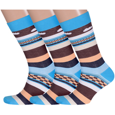 Комплект носков мужских LorenzLine 3-Е23 разноцветных 25, 3 пары