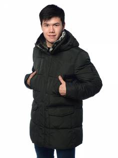 Зимняя куртка мужская Clasna 3336 зеленая 56 RU