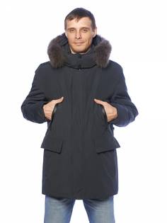 Зимняя куртка мужская Clasna 3577 серая 48 RU