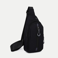 Сумка-слинг унисекс NoBrand 9684147 чёрная