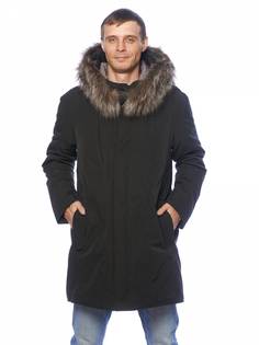 Зимняя куртка мужская Clasna 3580 черная 52 RU