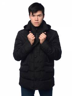 Зимняя куртка мужская Clasna 3361 черная 46 RU