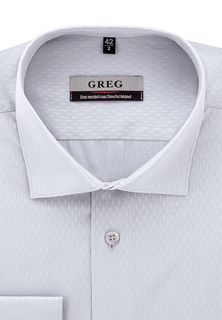 Рубашка мужская Greg 313/139/1176/Z серая 42