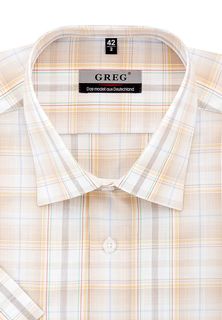 Рубашка мужская Greg 155/301/28/Z бежевая 39