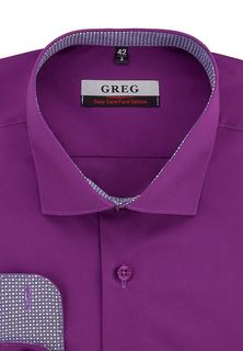 Рубашка мужская Greg 730/131/102/Z/1 фиолетовая 44