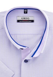 Рубашка мужская Greg 774/109/1244/Z/P/b/1 фиолетовая 38
