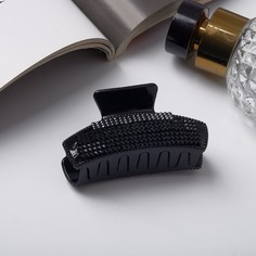 Заколка-краб NoBrand 6854178 черная, 1 шт