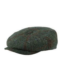 Кепка унисекс Wigens 101749 NEWSBOY RETRO CAP зеленая, р.63