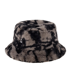 Панама унисекс Kangol K4370 Faux Fur Bucket серая, р.55