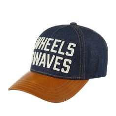 Бейсболка унисекс WHEELS AND WAVES WHW/0/1/CAS/W22C темно-синяя, one size