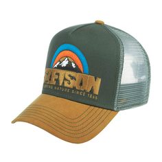 Бейсболка унисекс Stetson 7756112 TRUCKER CAP HIKING бежевая / серая, one size