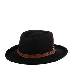 Шляпа унисекс Stetson 3598111 WESTERN WOOLFELT черная, р. 61