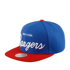 Бейсболка унисекс MITCHELL NESS 6HSSSH22086-NYABLUE New York Rangers NHL синяя, one size Mitchell&Ness