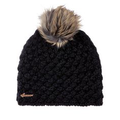 Шапка бини женская HERMAN MAGGY 8137 черная, one size