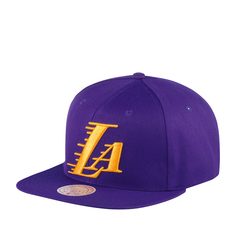 Бейсболка унисекс MITCHELL NESS 6HSSSH20054-LALPURP Los Angeles Lakers NBA фиолетовая Mitchell&Ness