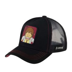 Бейсболка унисекс CAPSLAB CL/DRS/1/SEN1 Dr Slump Senbei черная, one size Capslab®