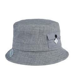 Панама унисекс DJINNS Bucket Hat WoolMelange серая, р. 56