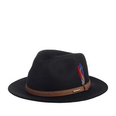 Шляпа унисекс Stetson 2628101 TRAVELLER WOOLFELT черная, р. 61