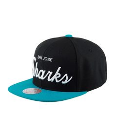 Бейсболка унисекс MITCHELL NESS 6HSSSH22086-SJSBLCK San Jose Sharks NHL черная, one size Mitchell&Ness