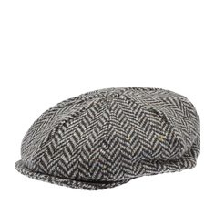 Кепка восьмиклинка унисекс HANNA HATS Eight Panel 95B2 темно-серая / черная, р. 59