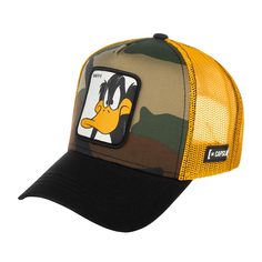 Бейсболка унисекс CAPSLAB CL/LOO/1/DAF4 Looney Tunes Daffy Duck оливковая, one size Capslab®