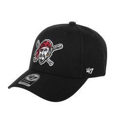 Бейсболка унисекс 47 BRAND B-MVP20WBV Pittsburgh Pirates MLB черная / белая, one size