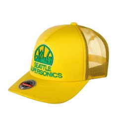 Бейсболка унисекс MITCHELL NESS 6HSSSH21346-SSUYELL Seattle Supersonics NBA желтая Mitchell&Ness