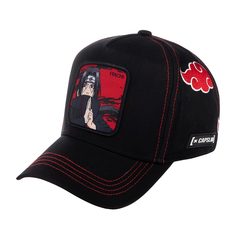 Бейсболка унисекс CAPSLAB CL/NS/1/AKA2 Naruto Itachi черная, one size Capslab®