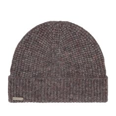 Шапка бини женская Seeberger 18206-0 TURN-UP BEANIE темно-серая, one size