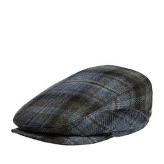 Кепка коппола унисекс Stetson 6380318 DRIVER CAP WOOL CHECK синяя / черная, р. 61