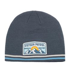 Шапка бини унисекс Stetson 8699101 BEANIE PATROL синяя, one size