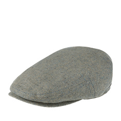 Кепка унисекс Stetson 6212502 KENT SILK/COTTON серая/голубая, р.55