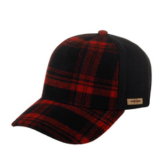 Бейсболка унисекс Stetson 7760301 TRUCKER CAP SHADOW PLAID красная/черная, one size