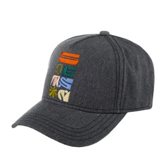 Бейсболка унисекс Stetson 7761135 TRUCKER CAP MELANGE темно-серая, one size